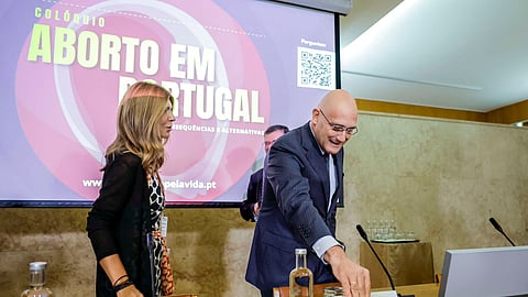 Pedro Passos Coelho na abertura do colóquio "Aborto em Portugal", organizado pela Federação Portuguesa pela Vida.