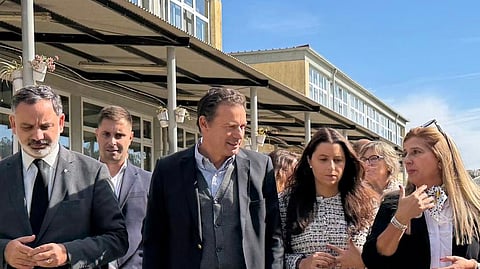 Montenegro visitou de surpresa o Agrupamento Escolar António Alves Amorim, em Lourosa