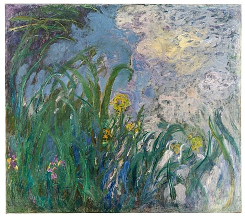 'Iris', quadro de Claude Monet, de  Iris 1924-25. 