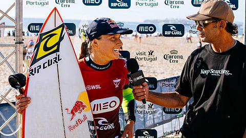 A australiana Molly Picklum, campeã mundial em título