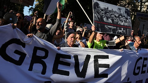Manifestação em Lisboa encheu a Avenida da Liberdade em direção ao Rossio.