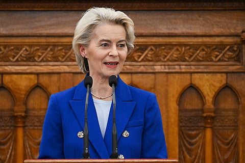 A presidente da Comissão Europeia, Ursula von der Leyen