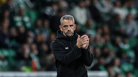 O treinador do Sporting, Rui Borges