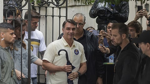 Flávio no dia das eleições.