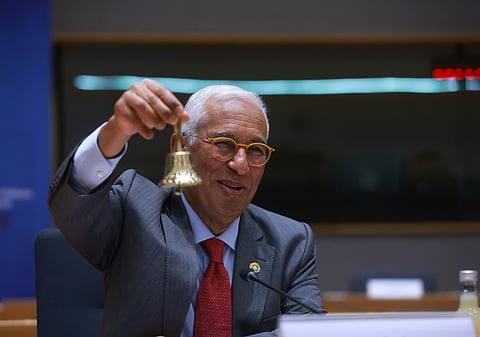 António Costa a presidir a Cimeira UE-Balcãs Ocidentais.