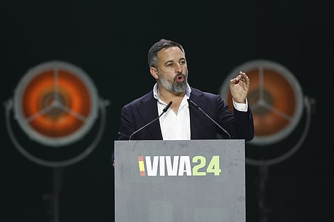 O espanhol Santiago Abascal, líder do Vox,