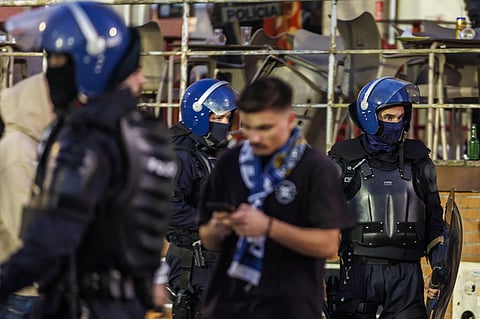 Jogo entre o Famalicão e o Sporting, em fevereiro, acabou por não acontecer, devido a um protesto da polícia.