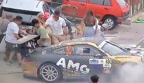 Duas crianças e um adulto feridos após despiste de carro no Rali Vinho da Madeira