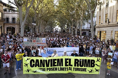 "Mudemos o rumo", pediram os habitantes de Maiorca.