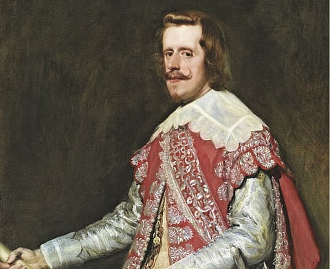 Pormenor da obra Rei Filipe IV de Espanha.