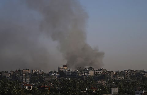Ataque israelita na Faixa de Gaza.