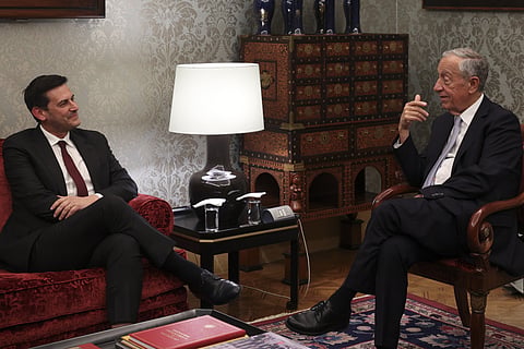 Rui Rocha em audiência com Marcelo Rebelo de Sousa em Belém.