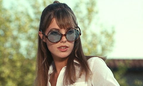 Jane Birkin em A Piscina, um enorme sucesso da produção francesa de 1969.