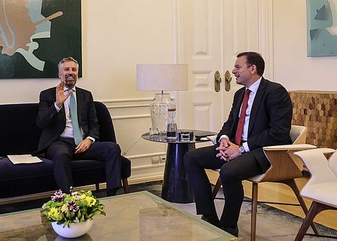 Pedro Nuno Santos e Luís Montenegro encontraram-se nesta sexta-feira, na Residência Oficial do primeiro-ministro.