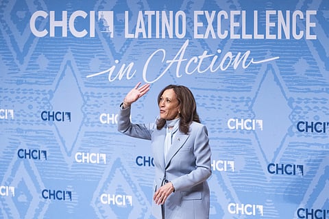 Harris tem procurado também obter o voto de minorias, como os latinos.