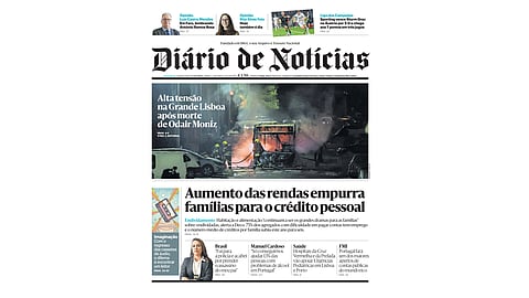 Os títulos da primeira página do DN desta quarta-feira