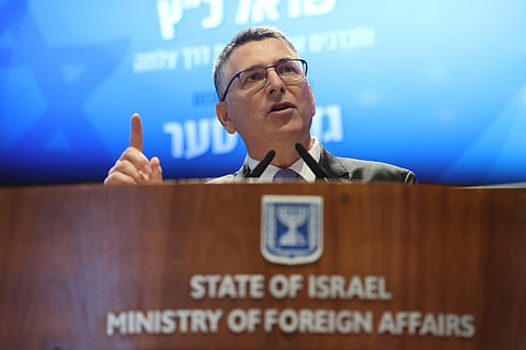 Gideon Saar, ministro dos Negócios Estrangeiros de Israel