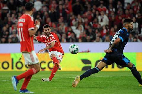 No 500.º jogo da carreira e 100.º de águia ao peito, Rafa Silva fez uma exibição para mais tarde recordar.