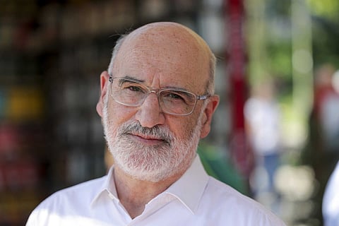 Fernando Aramburu na Feira do Livro de Lisboa.