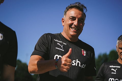 Carlos Carvalhal feliz no segundo regresso ao Sp. Braga.