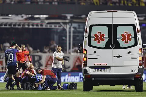 Juan Izquierdo sofreu um ataque cardíaco durante um jogo da Taça dos Libertadores, em São Paulo