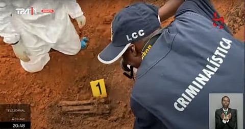 Reportagem da TPA mostrou trabalhos de exumação no Huambo.