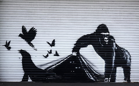 Banksy "liberta" animais no final de uma intrigante série de obras