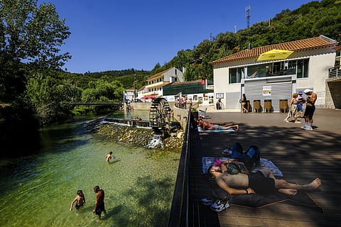 Gelar de prazer na Praia Fluvial do Agroal