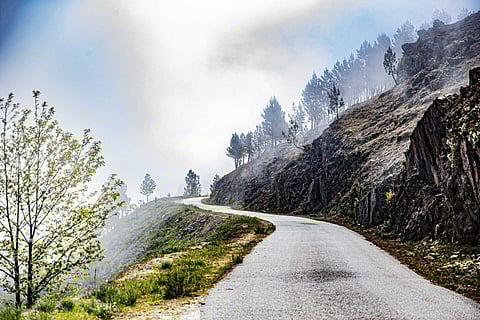 Na zona existia acumulação de neve