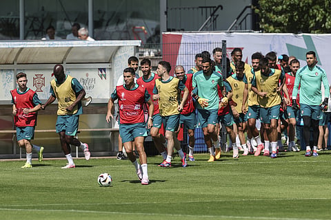 Três regressos no último treino de Portugal antes de defrontar a Geórgia