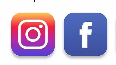 Facebook e Instagram em baixo