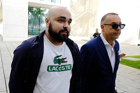 Clóvis Abreu e o seu advogado Aníbal Pinto