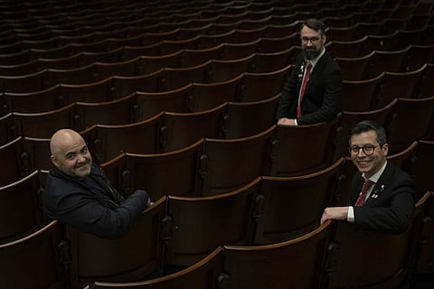 (Da esquerda para a direita) Nuno Sá, Nélson Mendes e Ricardo Monteiro.
