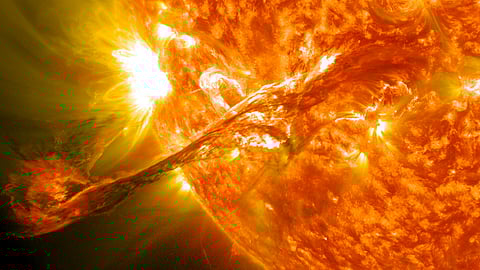 Em 1859, lançaram-se notícias de fim de mundo, mas também avançou a ciência na compreensão do Sol e das luzes que voltearam nos céus. -- Foto: NASA Goddard Space Flight Center