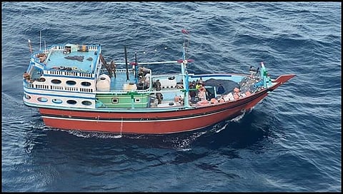 Os EUA disponbilizaram uma imagem do barco que afundaram. (CENTCOM)