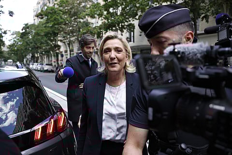 Marine Le Pen, líder da União Nacional, partido da extrema-direita francesa.