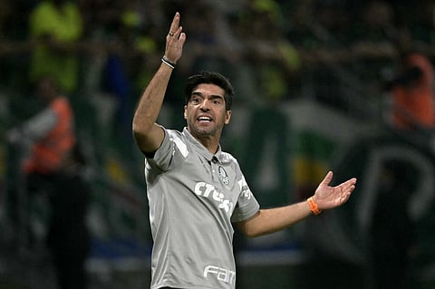 Abel Ferreira, treinador do Palmeiras, envolvido em polémica no Brasil.