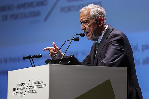 Marcelo Rebelo de Sousa, discursa na sessão solene do VI Congresso da Ordem dos Psicólogos Portugueses e do XIII Congresso Ibero-americano de Psicologia.