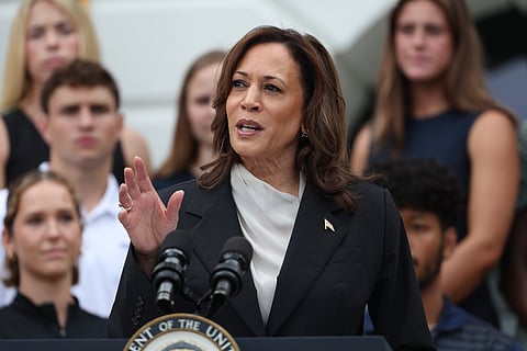Kamala empatada tecnicamente com Trump em sondagem após a desistência de Biden