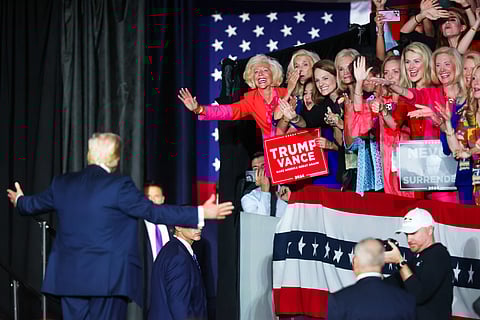 Trump em campanha na Carolina do Norte