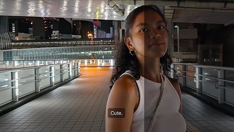 Imagem do vídeo A Night in Tokyo, em que se demonstra a capacidade da IA da Google de revelar detalhes na imagem com o Video Boost.