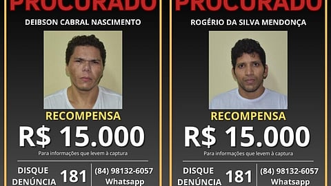 Polícia decide oferecer recompensa pela captura de “rambos brasileiros”