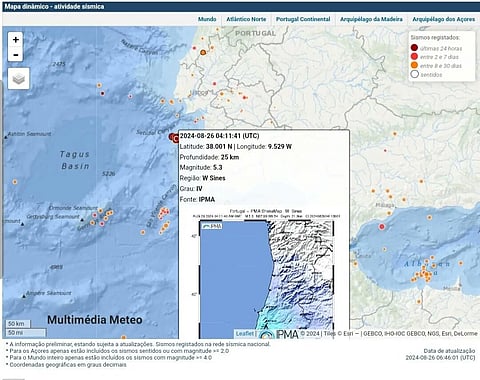 Proteção Civil revela que "foram sentidas mais três réplicas", mas "situação é perfeitamente normal"