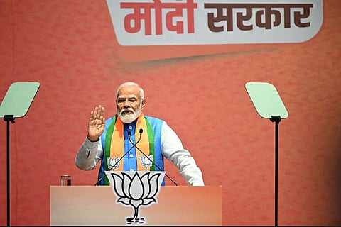 Atual primeiro-ministro indiano, Narendra Modi