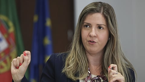 Margarida Balseiro Lopes ministra  da Cultura, Desporto e Juventude. 