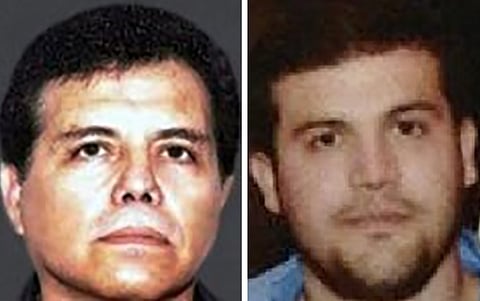 'El Mayo' e o filho de 'El Chapo', em fotos antigas.
