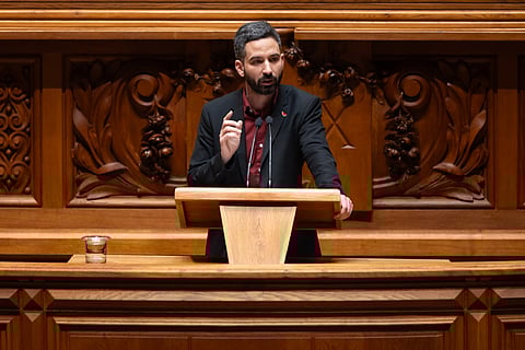 Fabian Figueiredo, líder parlamentar do Bloco de Esquerda.