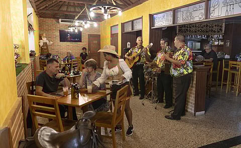 La Carreta, um restaurante que é um ex-libris de Havana antes propriedade do Estado, reabriu enquanto negócio privado.