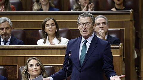O líder do PP, Alberto Núñez Feijóo.