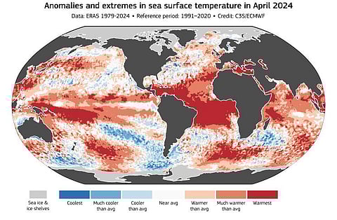 Novo recorde de calor em abril apesar da diminuição do fenómeno El Niño